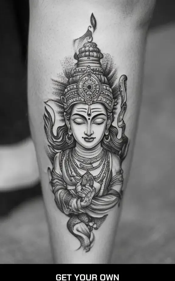 shiva tattoo design for women
