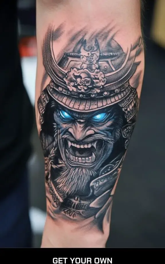 Blue eye samurai tattoo