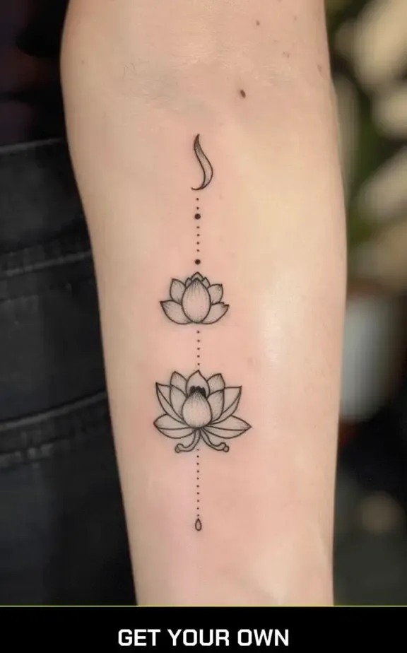lotus flower tattoo idea