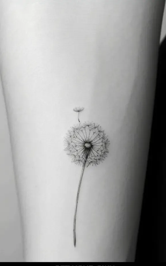 dandelion cute small hand tattoos for females