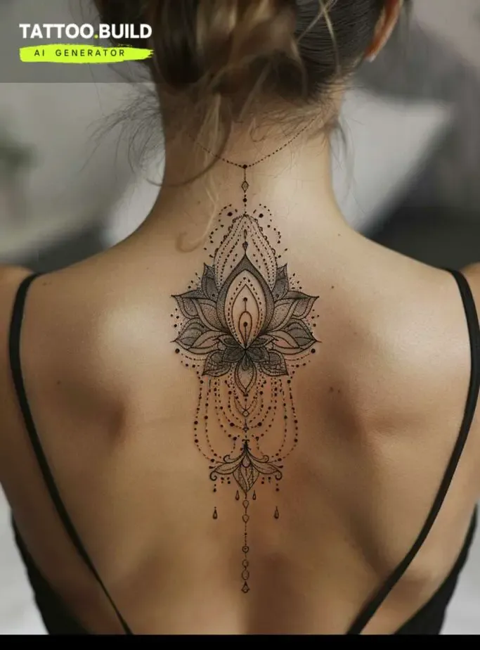 Women's Back Of The Neck Tattoo Ideas