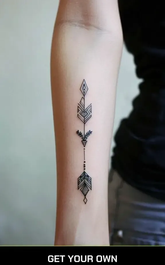 minimalist arrow tattoo idea