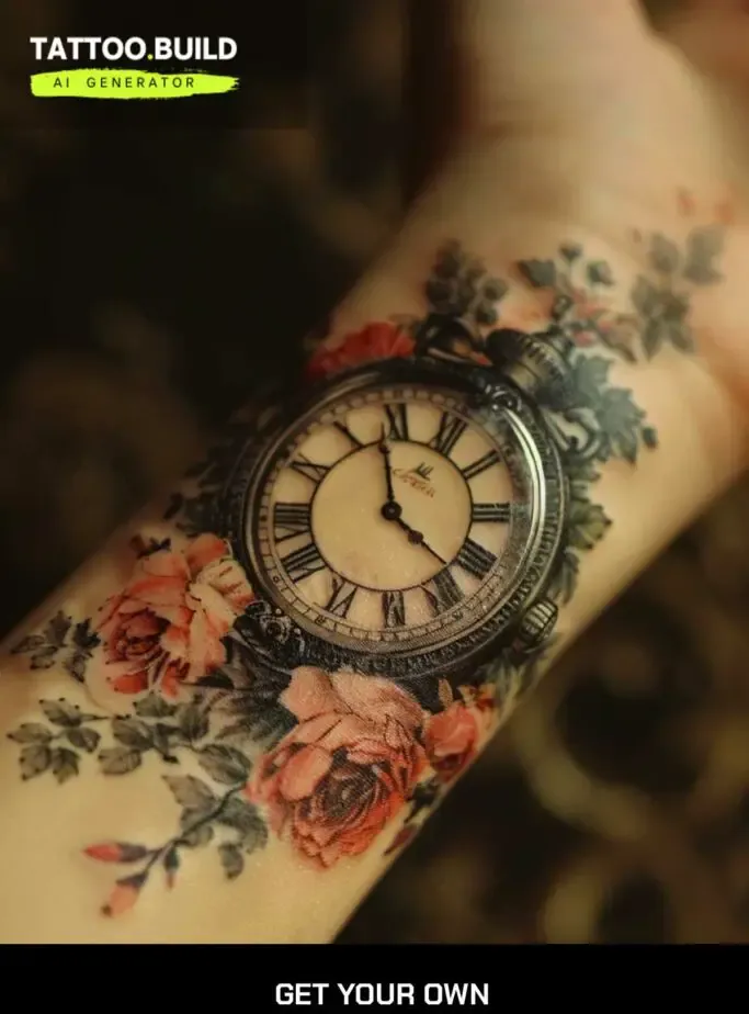 Wrist Clock Tattoo
