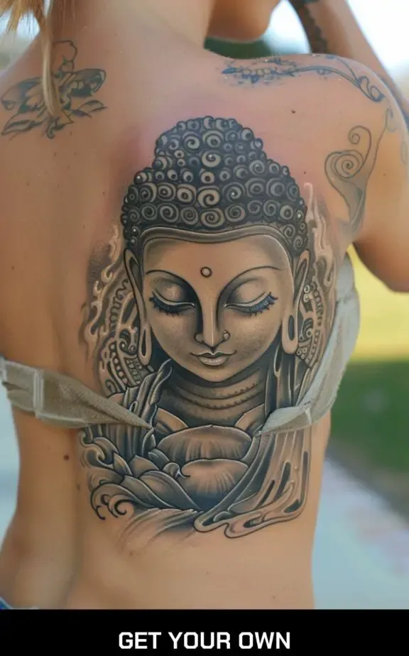 female buddha tattoo for women