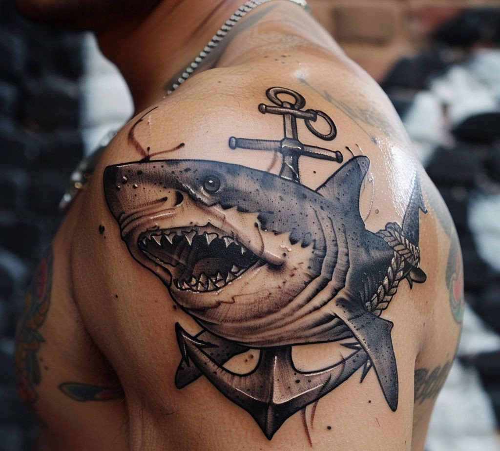 Shark and anchor tattoo meaning
