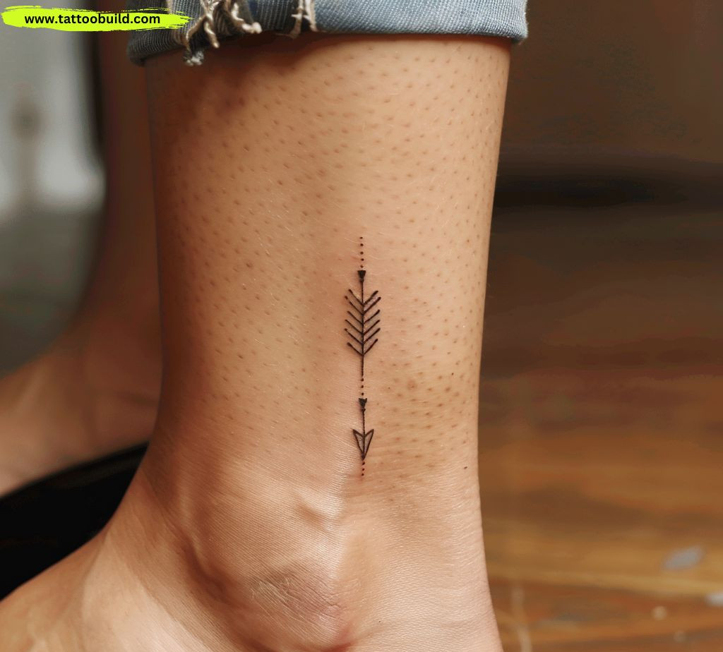 minimalist ankle tattoo for women