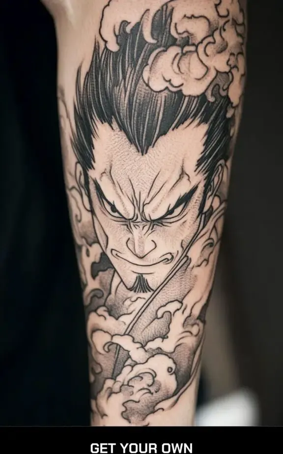 Yuzuka sleeve tattoo