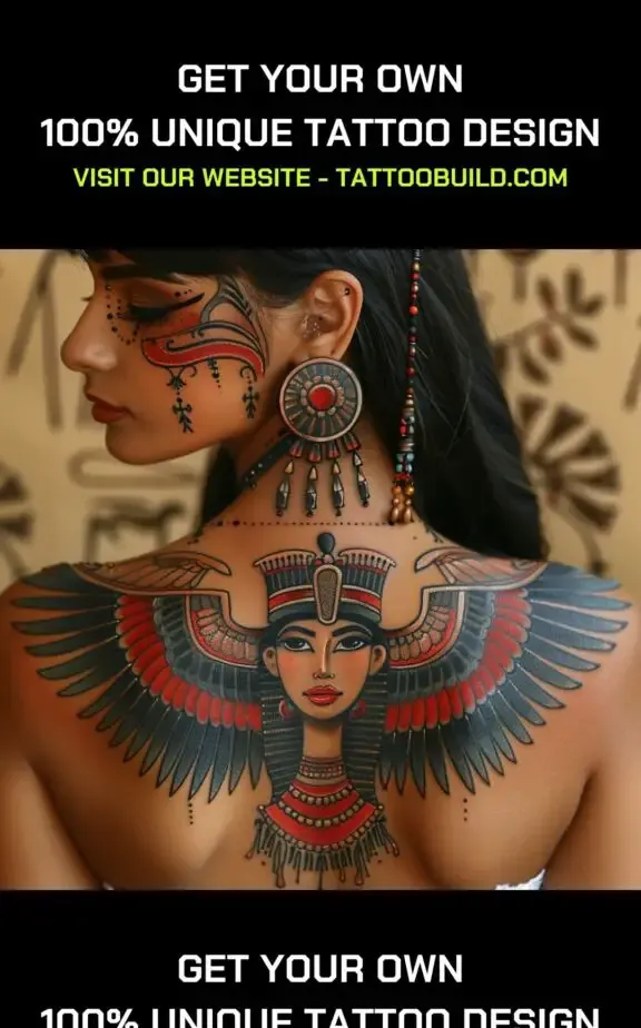 Egyptian goddess tattoo for females