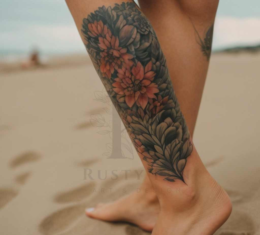 Girly Shin Tattoo