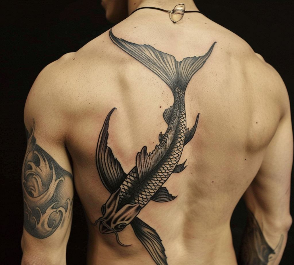 flying fish tattoo idea