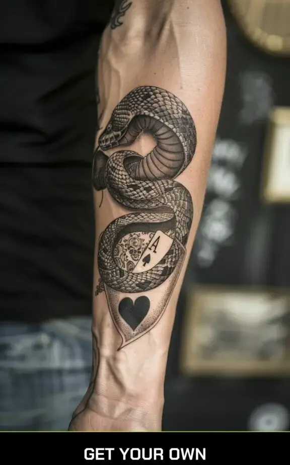 snake and ace tattoo
