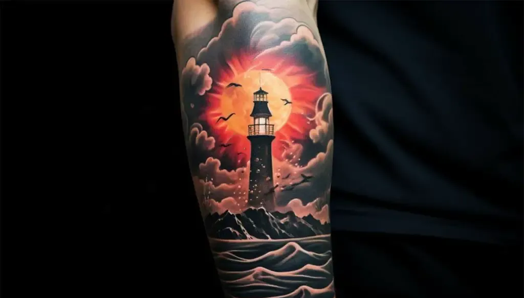 Amazing Lighthouse Tattoos