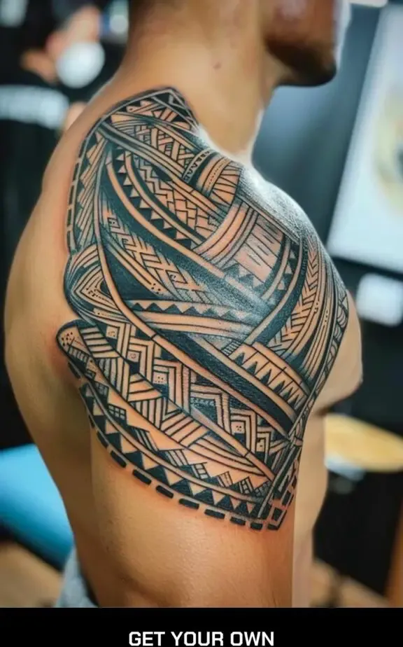 shoulder tribal tattoo