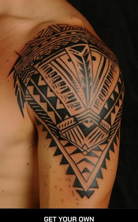 modern tribal tattoo design idea