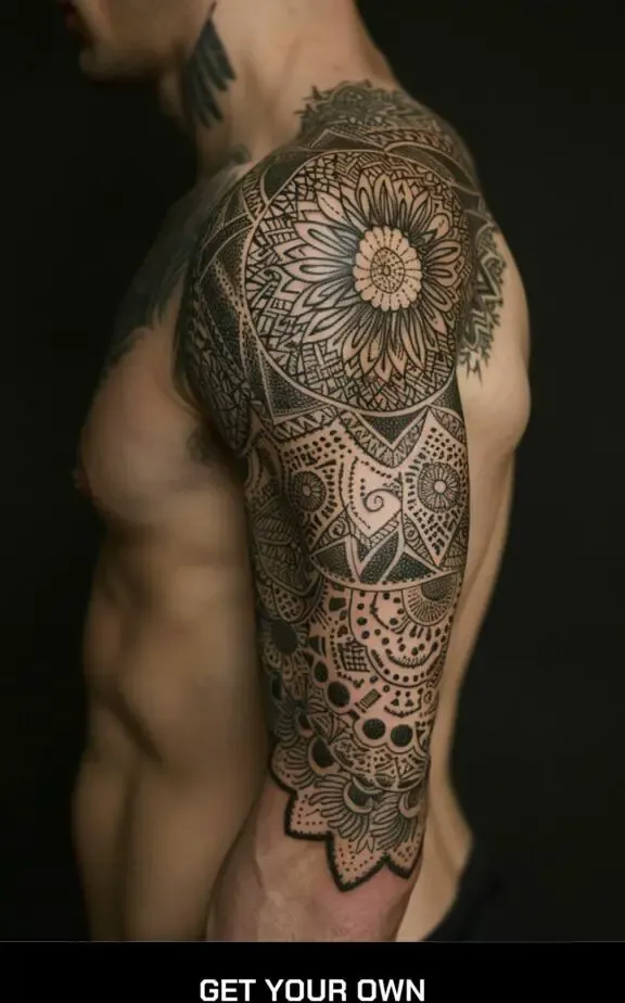 dotwork tribal tattoo