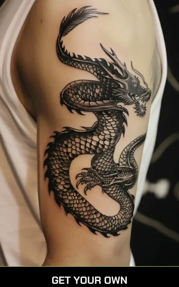 Japanese Dragon tattoo design
