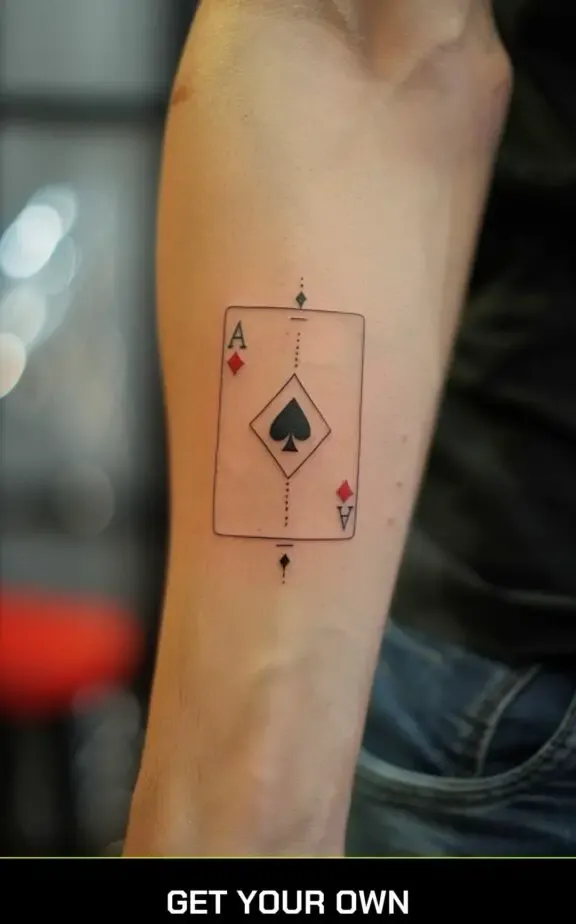 ace of clubs tattoo