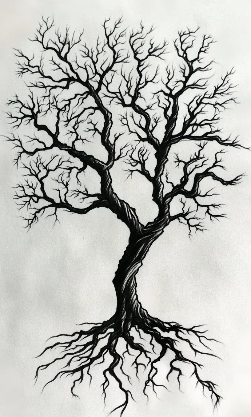 Tree Tattoo Drawing-1