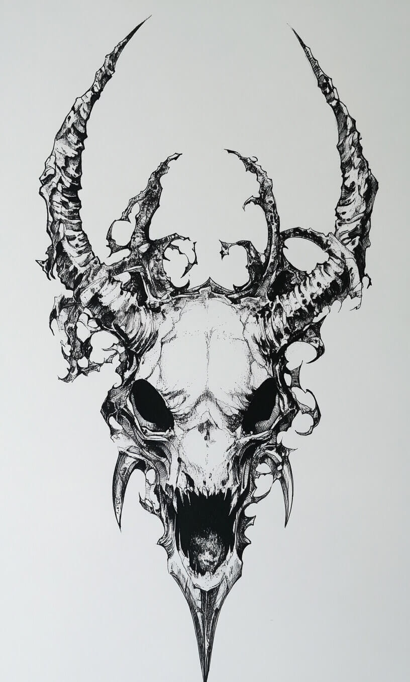 Gothic Tattoo Drawings-17