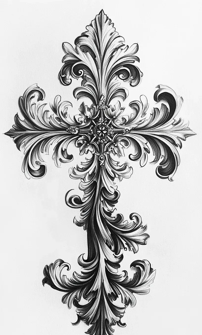 Cross Tattoo Drawings-20