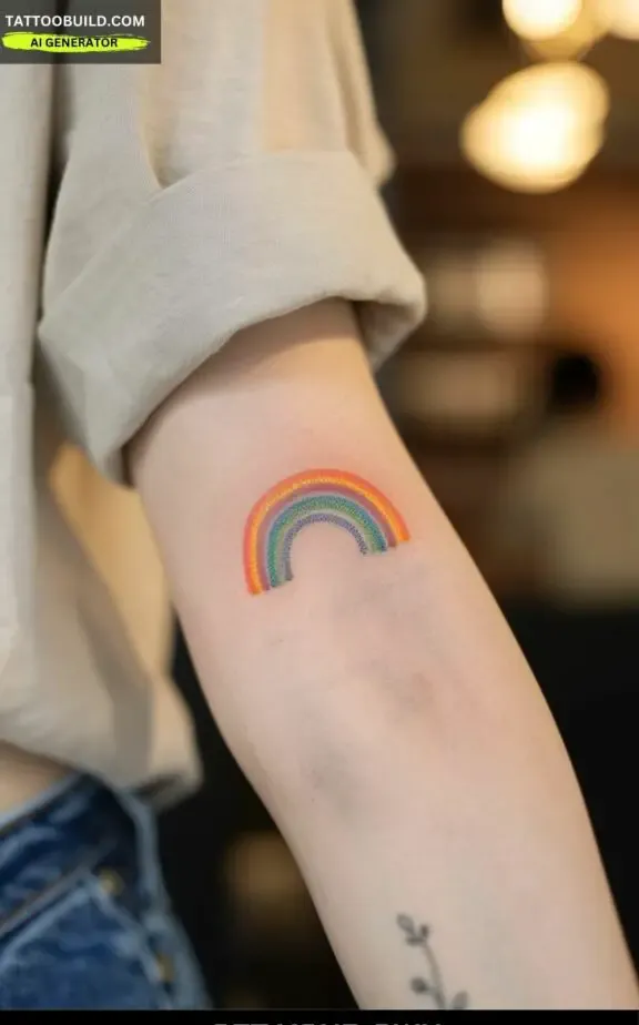 rainbow tattoo idea