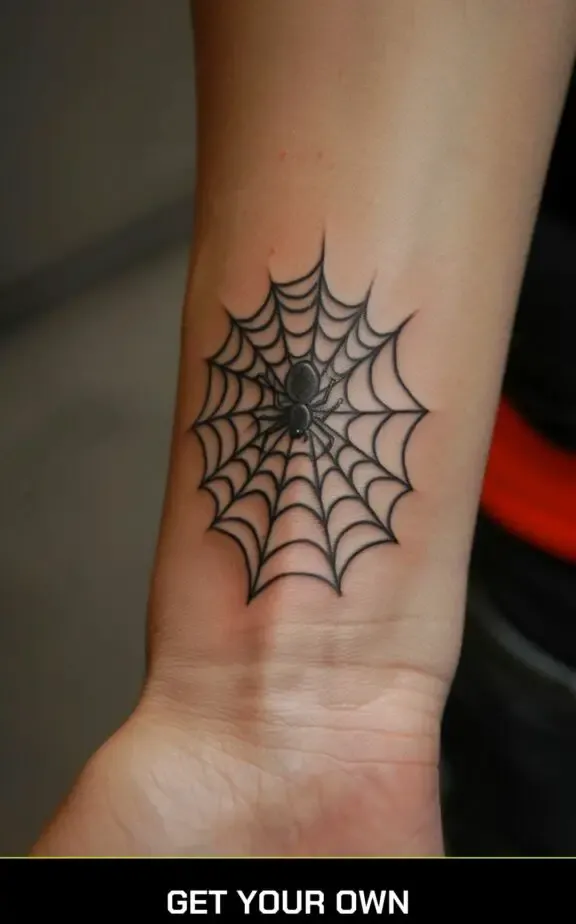 spider AND SPIDER WEB BUG TATTOO IDEA