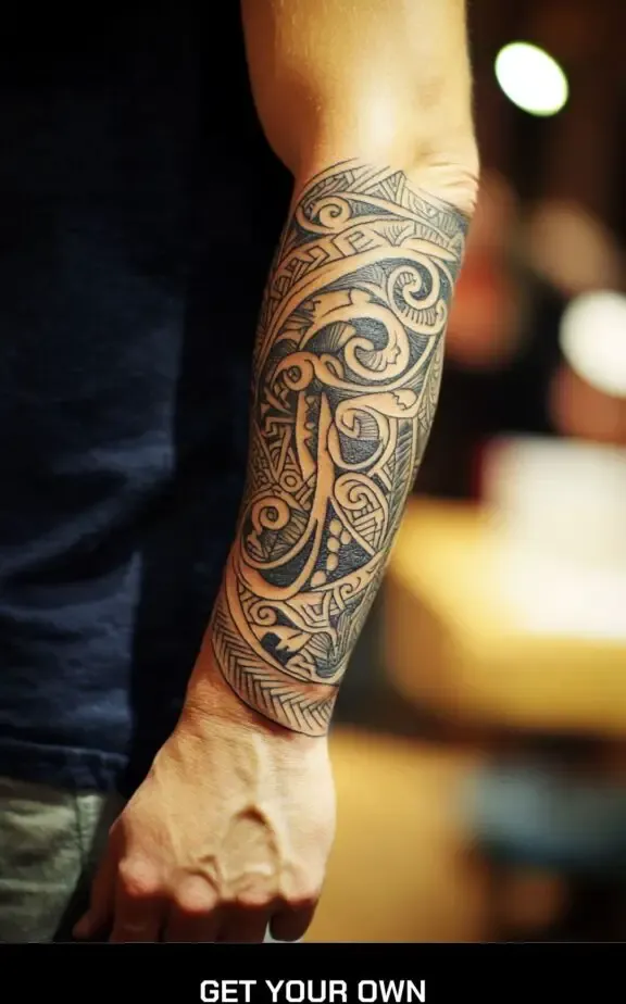Maori sleeve tattoo