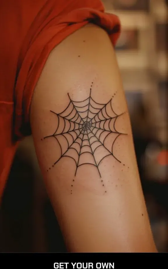 spider web tattoo