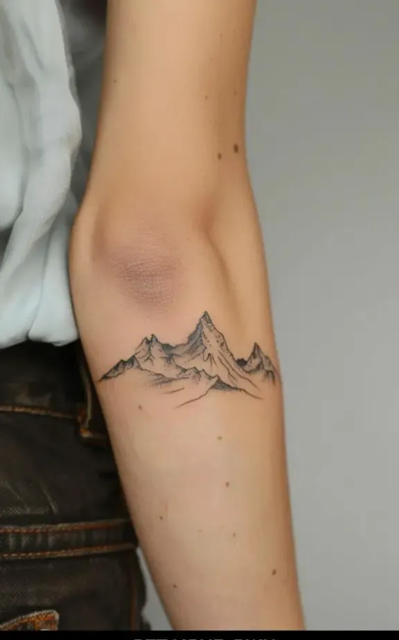 Womens tattoo back of the arm