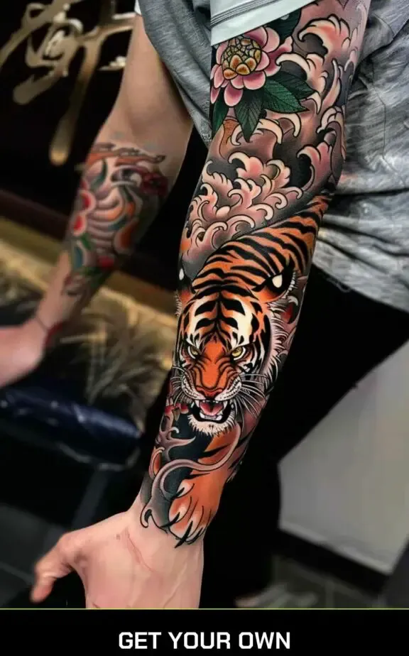 tiga (tora) japanese tattoo design