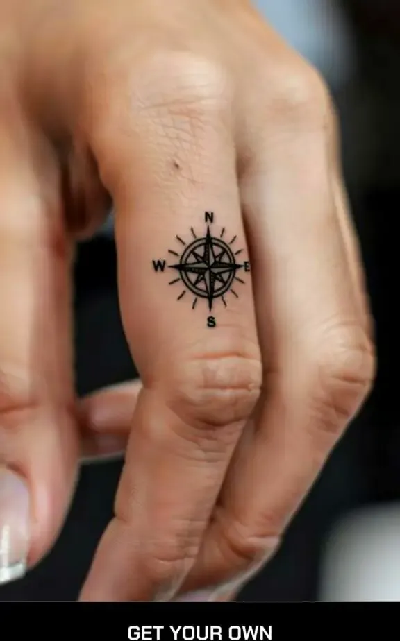 compass tattoo idea