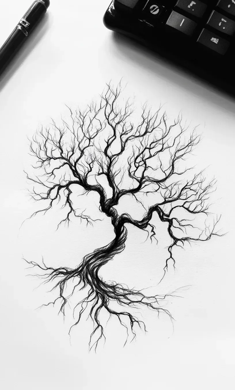 Tree Tattoo Drawing-24