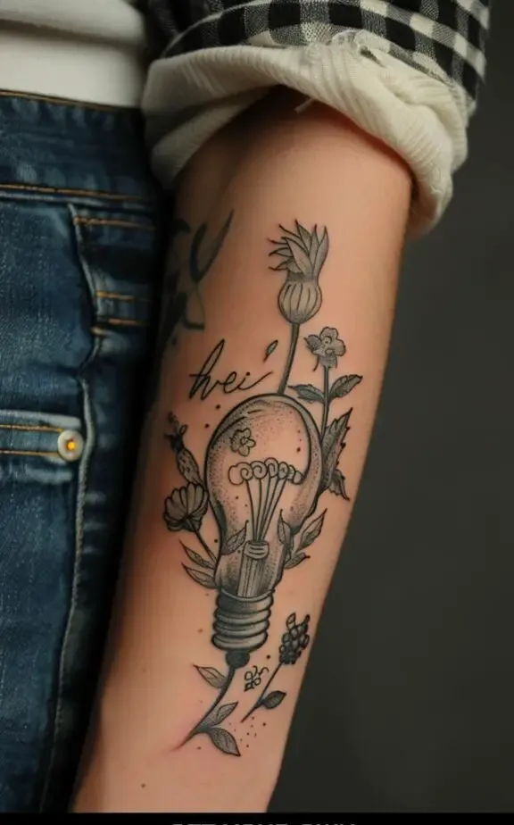 lightbulb cute small hand tattoos for females
