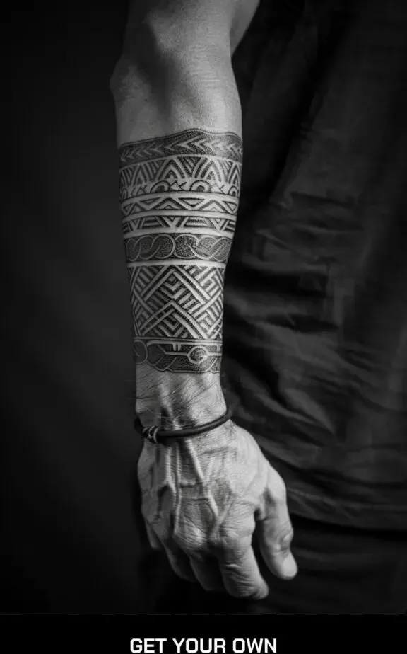 Polynesian tribal tattoo