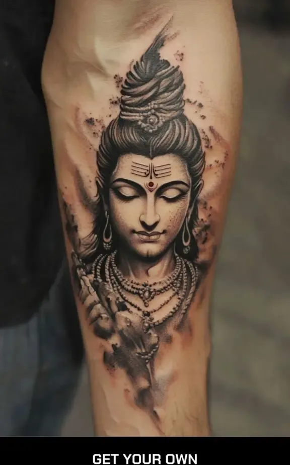 shiva tattoo design for men