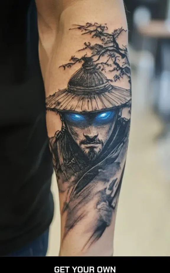Blue eye samurai tattoo