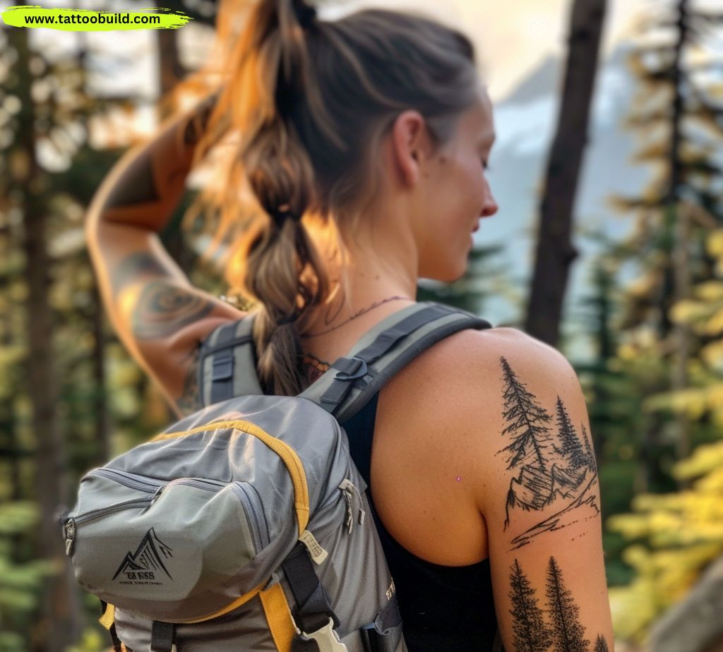 ladies summer hiking tattoo