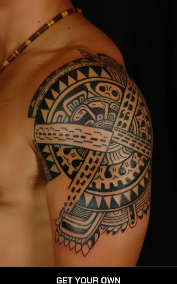 native American tribal tattoo