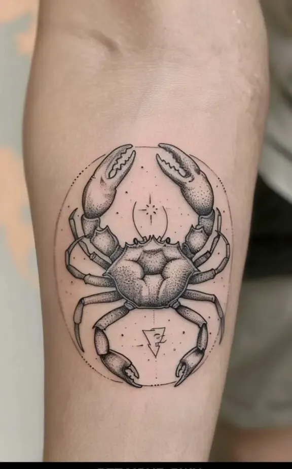 cancer sign star tattoo ideas