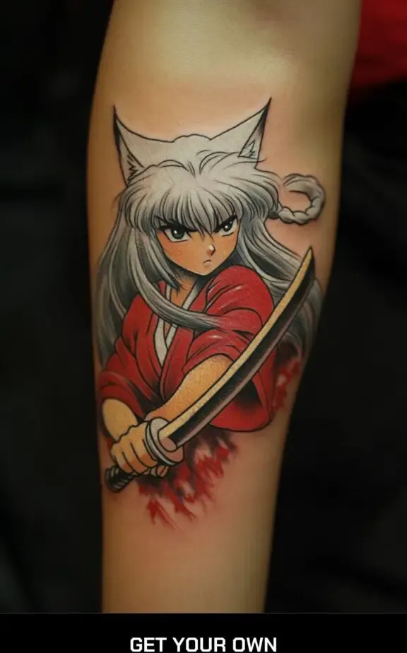 Inuyasha Anime Tattoo