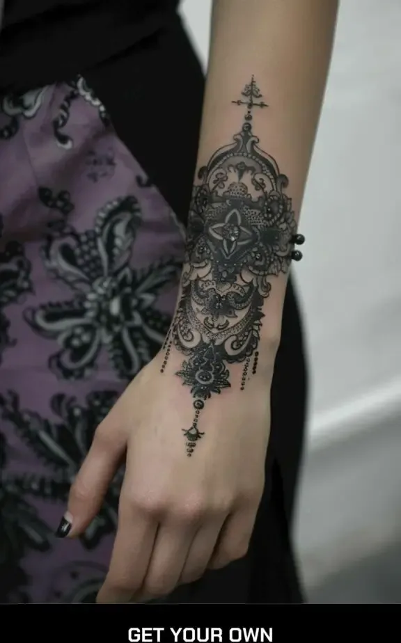 lace tattoo design