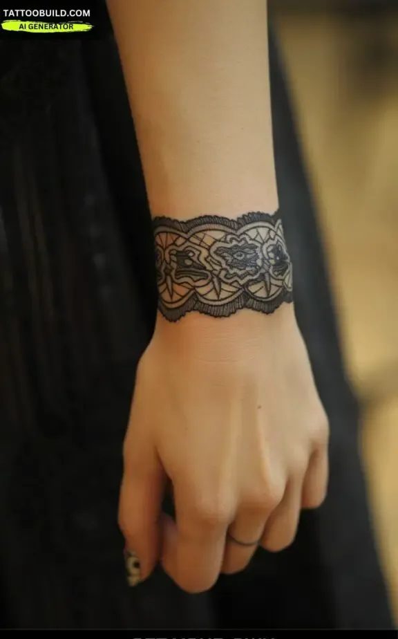 lace bracelet tattoo 