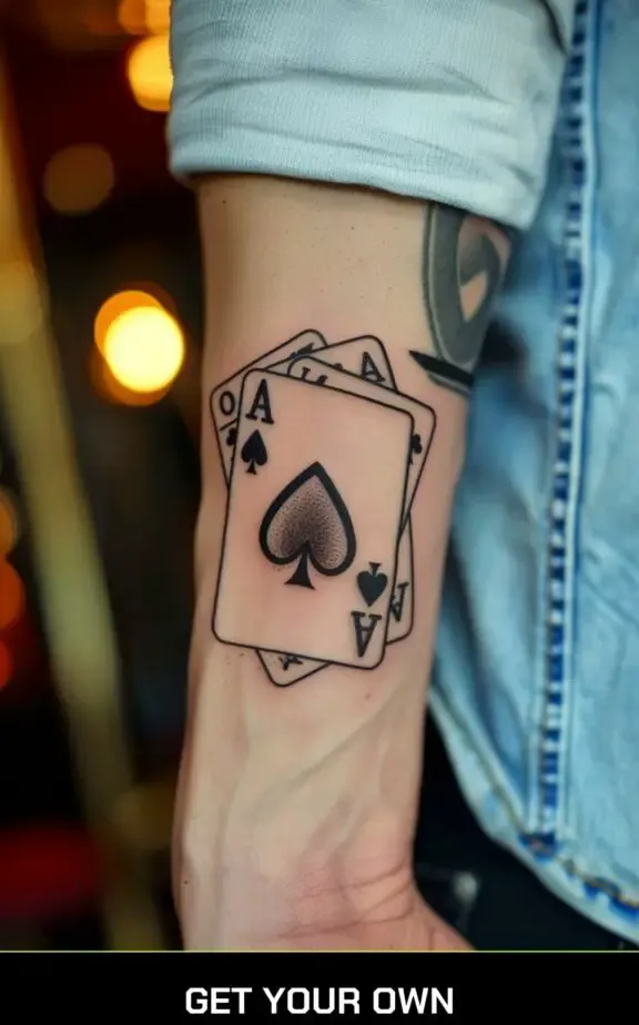 card deck poker tattoo