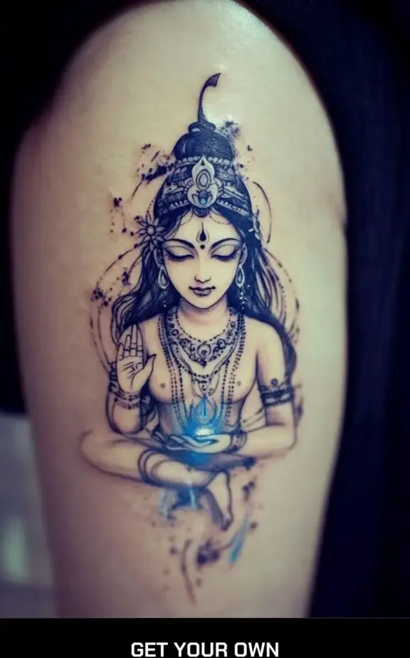 shiva tattoo design for women