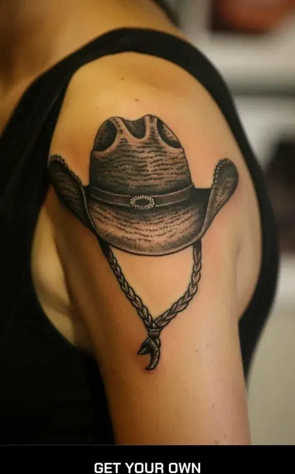 cowboy hat tattoo