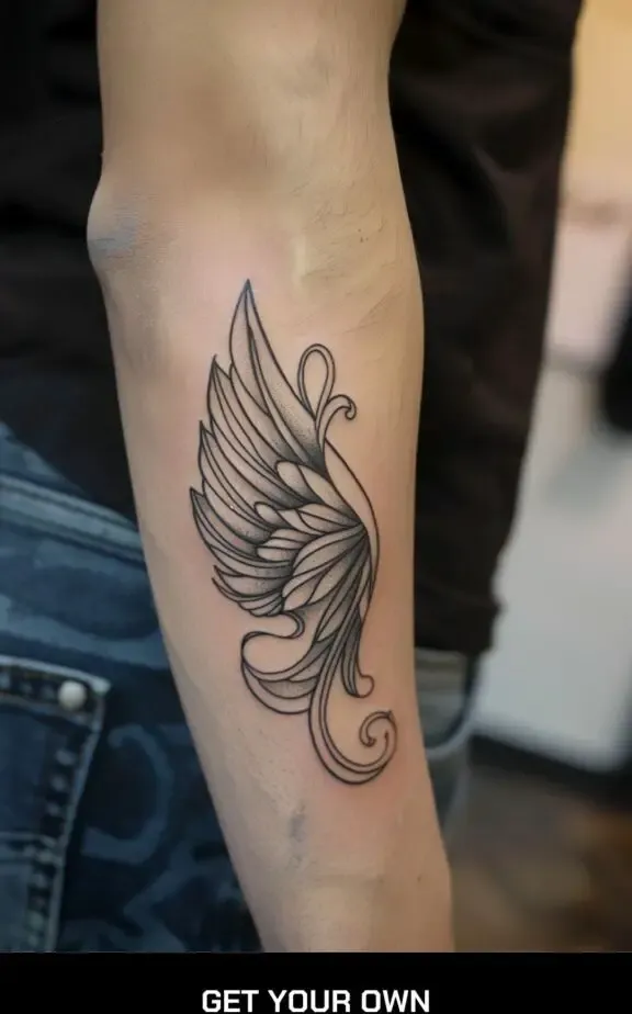 fairy wing tattoo design idea