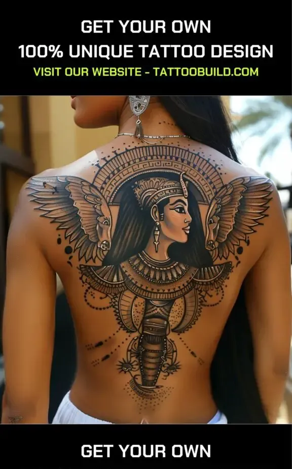 Egyptian goddess aztec tattoo