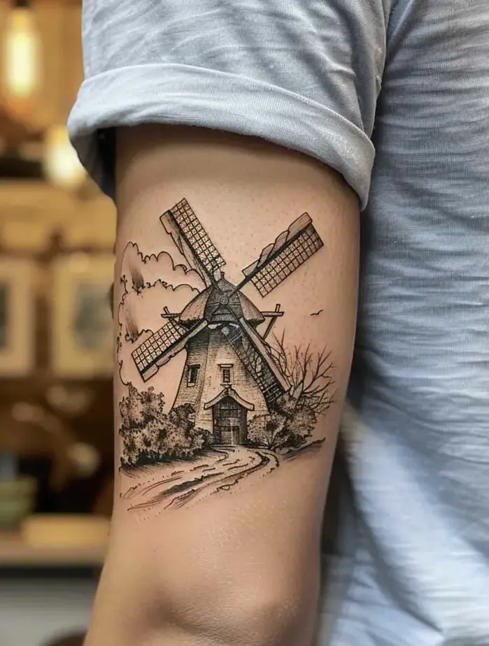 Windmill Tattoo Inspiration