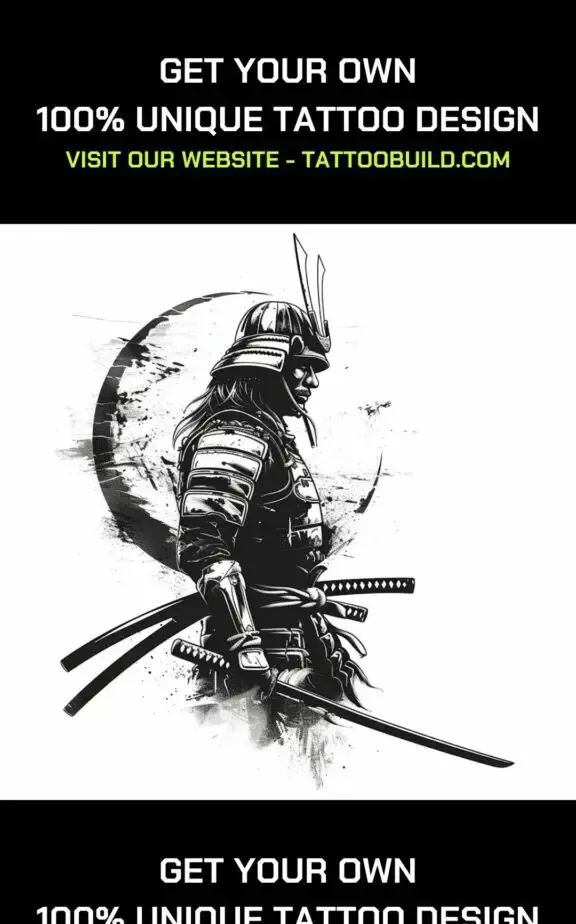 samurai warrior tattoo design idea