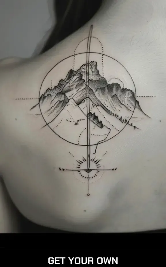 nature geometric tattoo designs